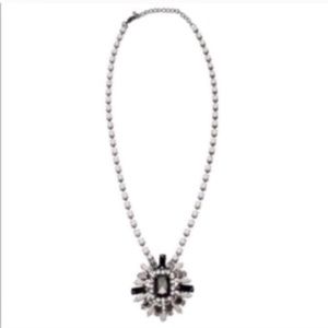 Broach Black White Fashion Necklace‎ NEW!
